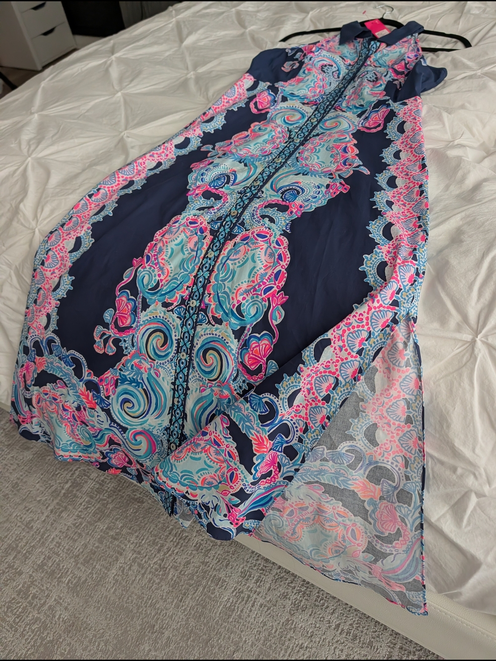 Brand new Lilly Pulitzer Navy Midi Dress - Picture 4 of 5